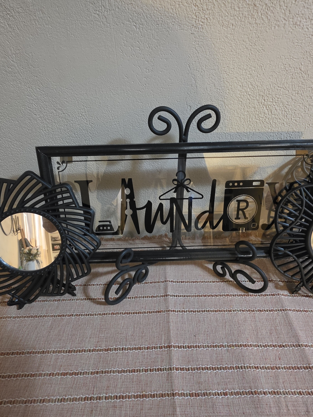 Hobby Lobby Black Metal Laundry Wall Art Sign